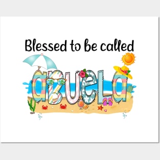 Blessed To Be Called Abuela Summer Beach Happy Mother's Posters and Art